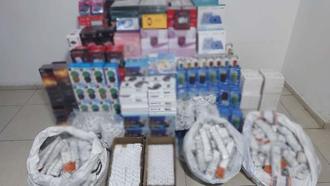 Gaziantep'te 1 milyon 350 bin TL'lik kaçak elektronik eşya ele geçirildi