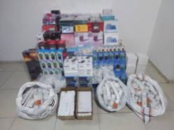 Gaziantep'te 1 milyon 350 bin TL'lik kaçak elektronik eşya ele geçirildi