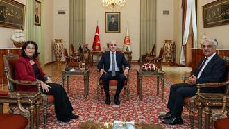 TBMM Başkanı Kurtulmuş, DEM Parti İmralı heyetini kabul etti