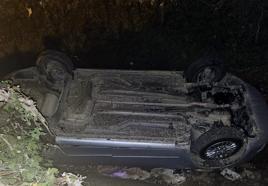 Tokat’ta otomobil kanala uçtu: 1 Yaralı