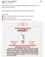 Ankara Valiliği'nden 'buzlanma' ve 'don' uyarısı