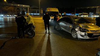 Kayseri’de motosiklet ile otomobil çarpıştı: 1 yaralı