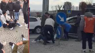 Başakşehir'de gasp iddiası; şüpheliler 100 metre sonra para dolu çanta ile yakalandı