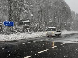 Bolu Dağı geçişinde yoğun kar yağışı