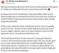 MSB'den 2025'teki faaliyetlere ilişkin paylaşım