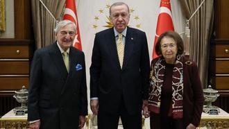 Cumhurbaşkanı Erdoğan, iş insanları Koç ve Arsel'i kabul etti