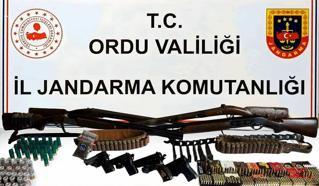 Ordu’da silah ve uyuşturucu operasyonu