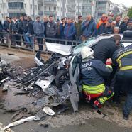 Ordu’da otomobiller çarpıştı; 2'si çocuk, 5 yaralı
