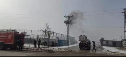Gaziantep’te elektrik trafosu yandı