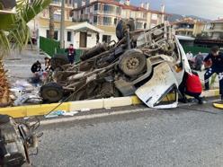 İnşaat işçilerini taşıyan kamyonet devrildi: 2 ölü, 1 ağır yaralı