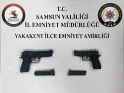 Yakakent'te ruhsatsız silah ele geçirildi