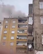 Diyarbakır'da 7 katlı binada yangın; 1 kişi dumandan etkilendi