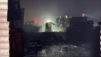 Kocaeli'de metal işleme tesisinde yangın