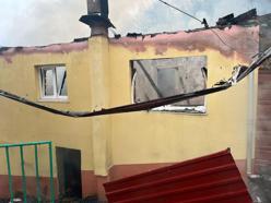 Bartın'da tek katlı ev yandı