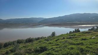 Alaşehir Avşar Barajı'nda su seviyesi 20 milyon metreküpe ulaştı