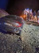 Mardin'de şarampole devrilen otomobilin sürücü yaralandı