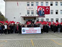 Sarıgöl'de okullarda 'bayrağımıza saygı ve sevgi' etkinliği