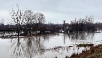 Turuncu alarm verilen Meriç Nehri’nde debi düşüşe geçti