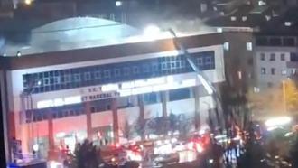 Başkentte saunada çıkan yangın söndürüldü