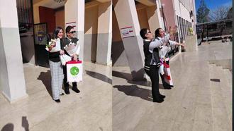 Kanseri yenen Fatma öğretmen öğrencilerine kavuştu