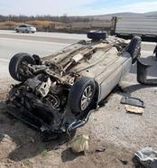 Otomobil, takla attı: 1 yaralı