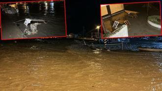 Çanakkale’de sağanak: Kepez Çayı ve Sarıçay taştı