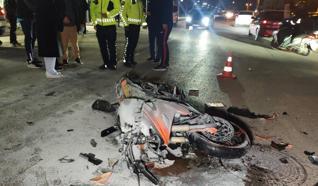 Aksaray’da otomobil ile motosiklet çarpıştı: 1 ağır yaralı