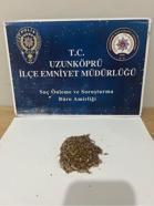 Edirne'de üzerinde uyuşturucuyla yakalanan şüpheliye gözaltı