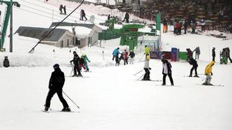 Kartalkaya'da kayak sezonu, bayram sonuna kadar devam edecek