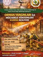 Antakya’da gönüllülere orman yangını eğitimi verilecek