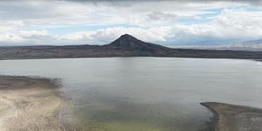 Karataş Gölü'nde su seviyesi yükseldi