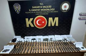 Sakarya'da bin 460 adet tabanca parçası ele geçirildi