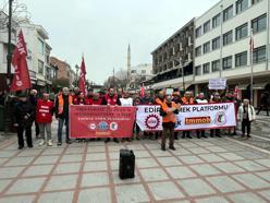 Edirne’de ABD ve İsrail’in saldırıları protesto edildi