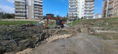 Kuvvetli yağış nedeniyle menfez köprü çöktü