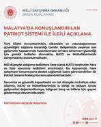 MSB: Malatya'da Patriot sistemi konuşlandırılıyor