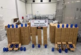 Tekirdağ'da 17 bin 815 litre etil alkol ele geçirildi