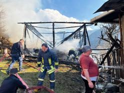 Tosya'da samanlık yangını