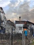 Bolu'da yangın, 2 katlı ev alev alev yandı