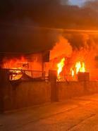 Hatay’da konteyner depoda yangın