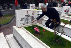 Kahramanmaraş protokolünden şehitliğe bayram ziyareti