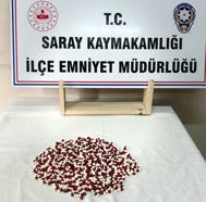 Tekirdağ'da 657 uyuşturucu hap ele geçirildi