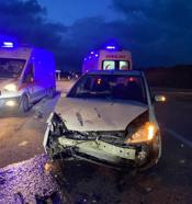 Aksaray’da  2 otomobil çarpıştı: 4 yaralı