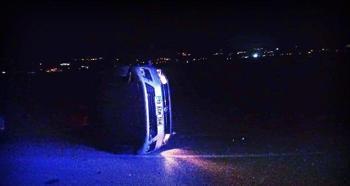 Polis aracıyla otomobil çarpıştı: 1'i polis, 3 yaralı