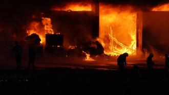 Trabzon'da fındık fabrikasında yangın/ Ek fotoğraflar