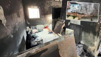 Kağıthane’de yangından son anda kurtulan kadın 'Evim gitti' diyerek ağladı