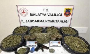 Malatya’da uyuşturucu operasyonuna 2 gözaltı