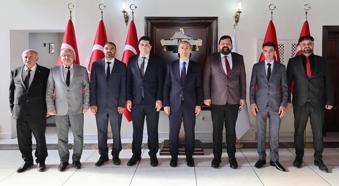 Vali Aktaş, 4 ilçenin yöneticilerini kabul etti