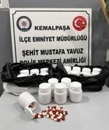 İzmir'de 1085 adet ecza hap ele geçirildi; 2 tutuklama
