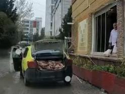 Taksinin bagajında et sevkiyatı yapan işletmeye ceza