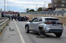 Alt geçitte kaza: 1 yaralı